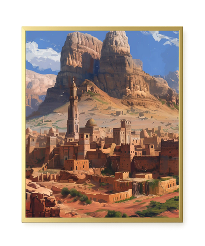 Mountain City Canvas Wall Art
