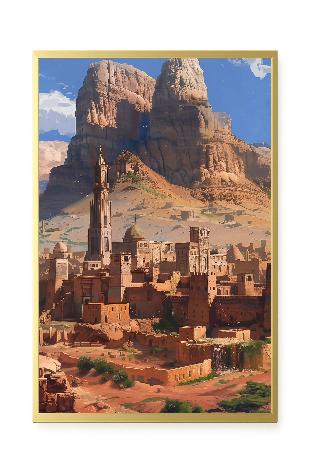 Mountain City Canvas Wall Art