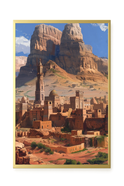 Mountain City Canvas Wall Art