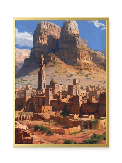 Mountain City Canvas Wall Art