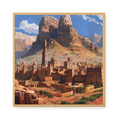 Mountain City Canvas Wall Art