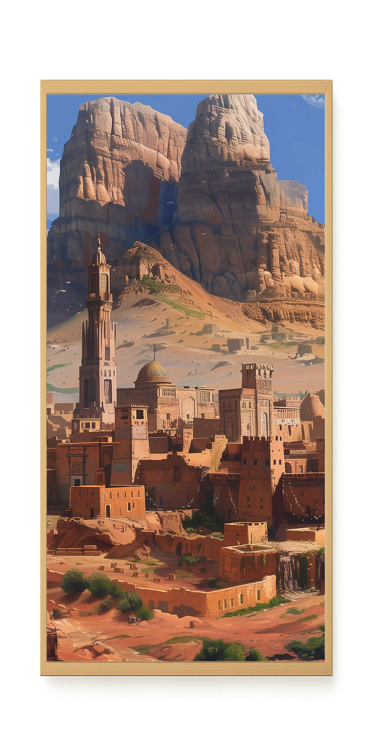 Mountain City Canvas Wall Art