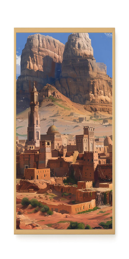Mountain City Canvas Wall Art