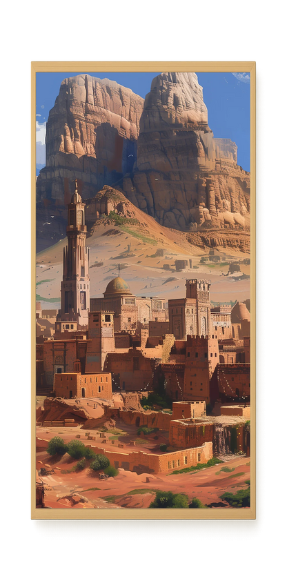 Mountain City Canvas Wall Art