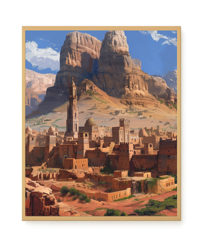 Mountain City Canvas Wall Art