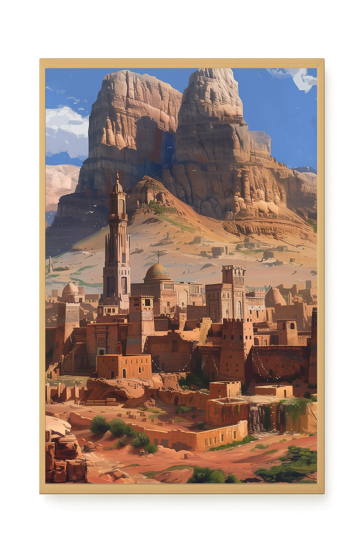 Mountain City Canvas Wall Art