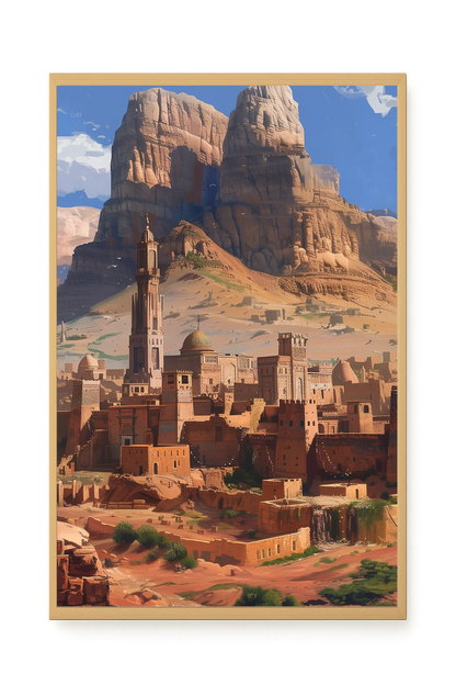 Mountain City Canvas Wall Art