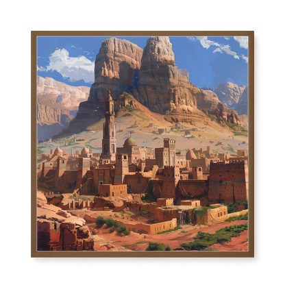 Mountain City Canvas Wall Art