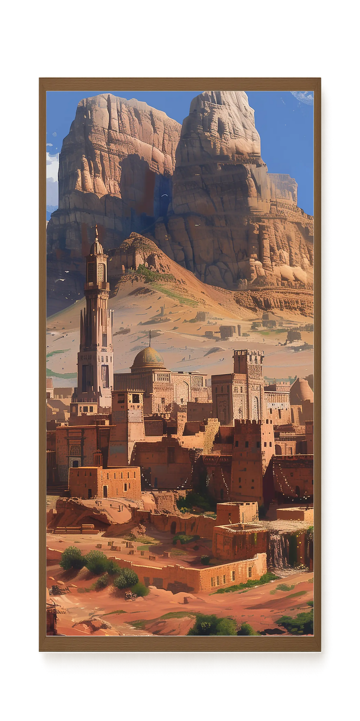 Mountain City Canvas Wall Art