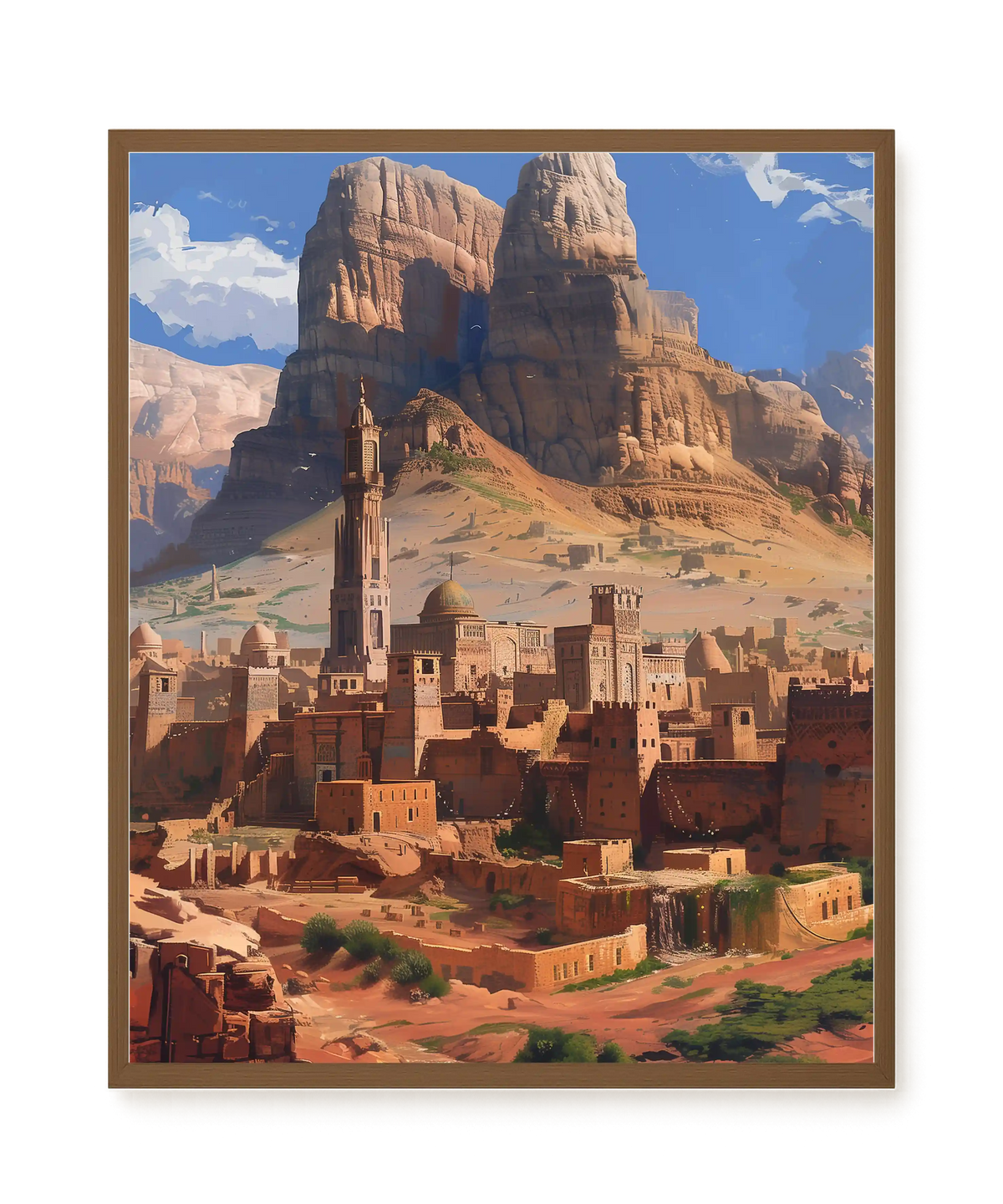 Mountain City Canvas Wall Art