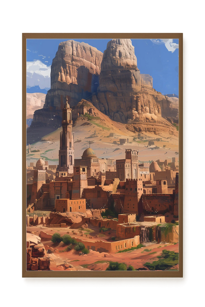Mountain City Canvas Wall Art