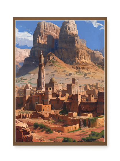 Mountain City Canvas Wall Art
