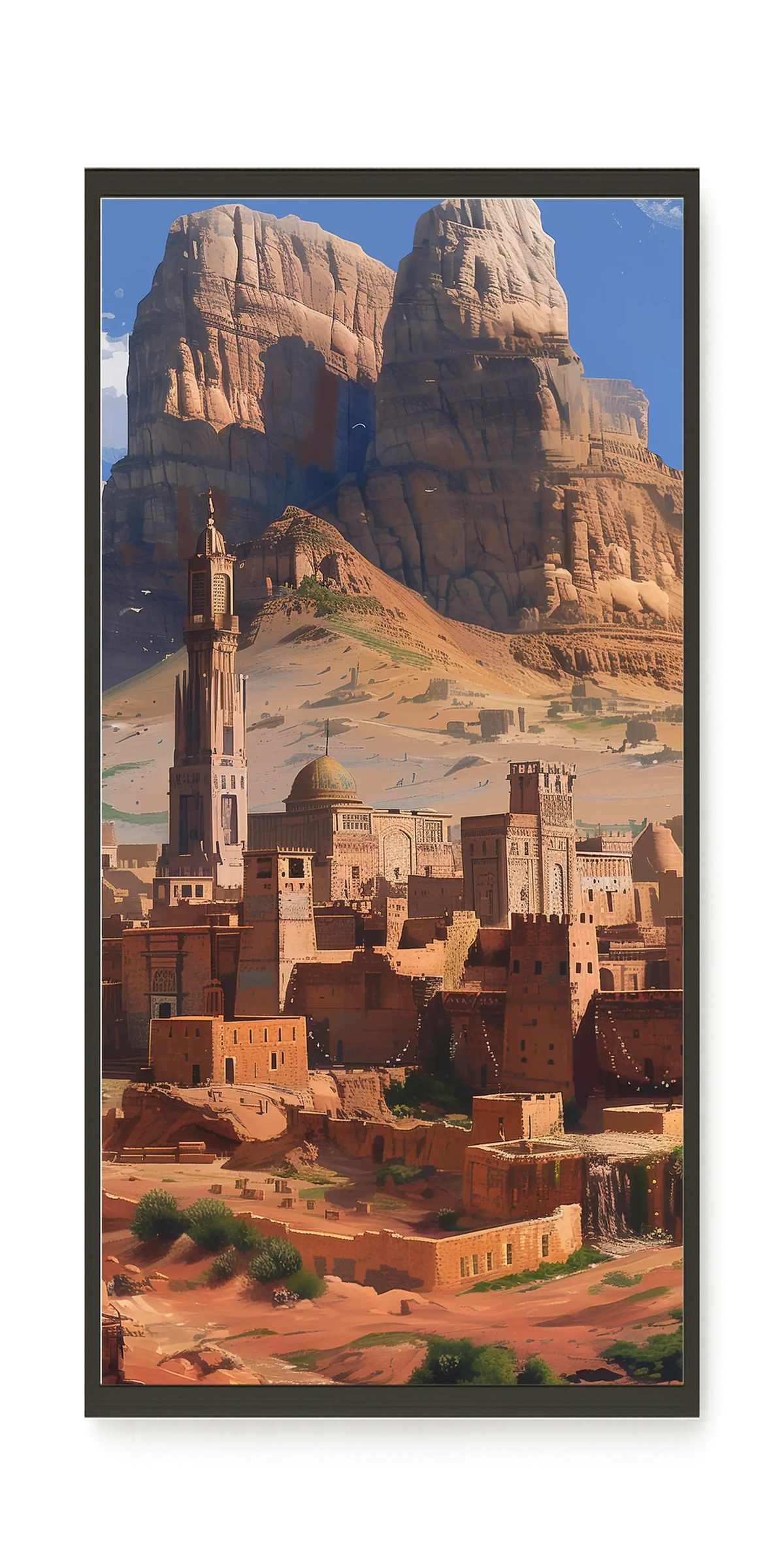 Mountain City Canvas Wall Art