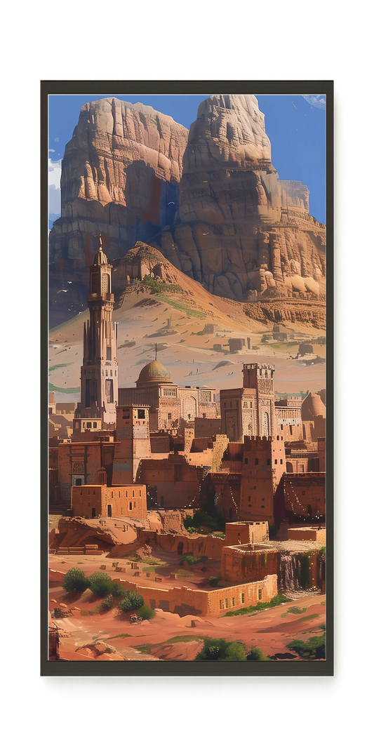 Mountain City Canvas Wall Art