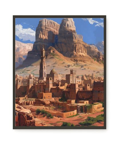 Mountain City Canvas Wall Art