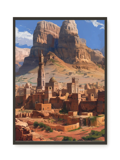 Mountain City Canvas Wall Art