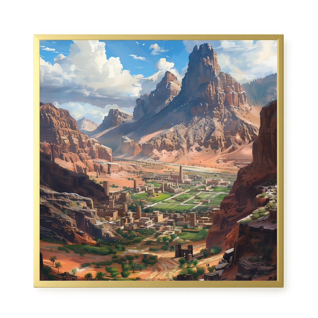 Urban Valley Canvas Print