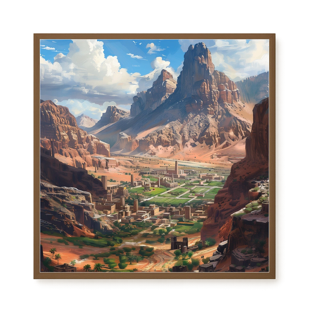 Urban Valley Canvas Print