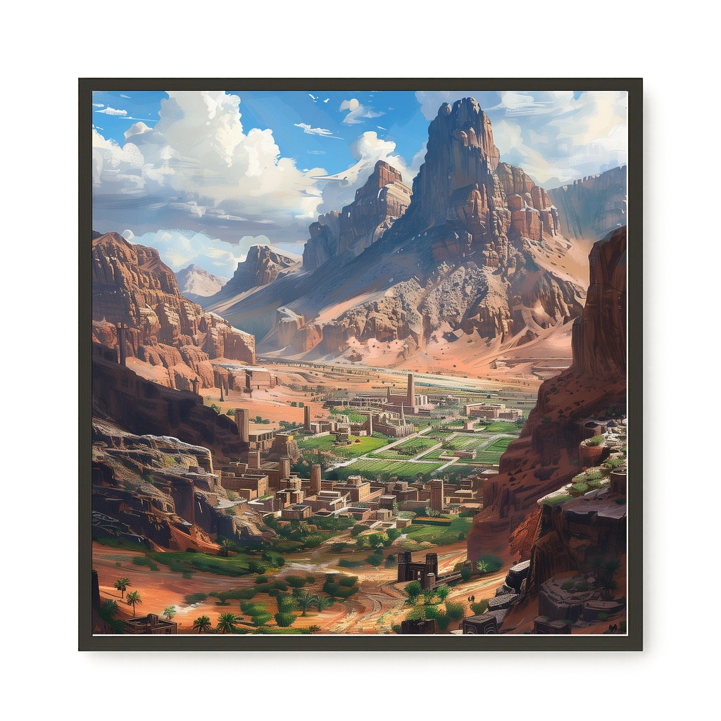 Urban Valley Canvas Print