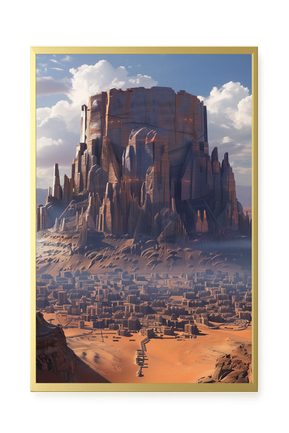 Central Mountain Canvas Wall Art