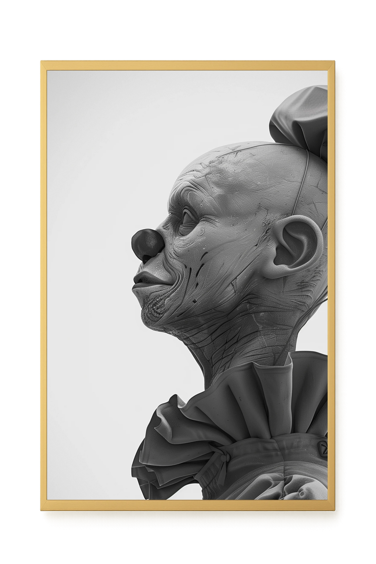 Side Clown Canvas Print