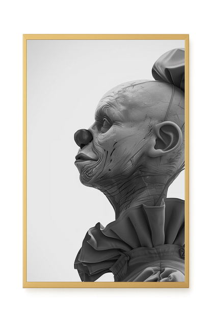 Side Clown Canvas Print