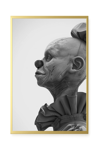 Side Clown Canvas Print
