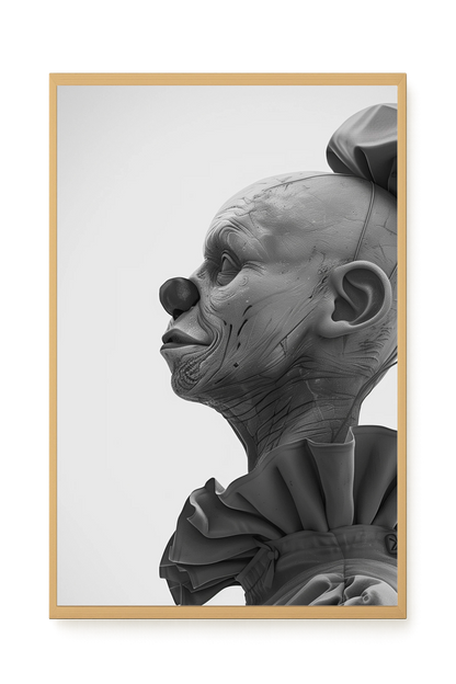 Side Clown Canvas Print
