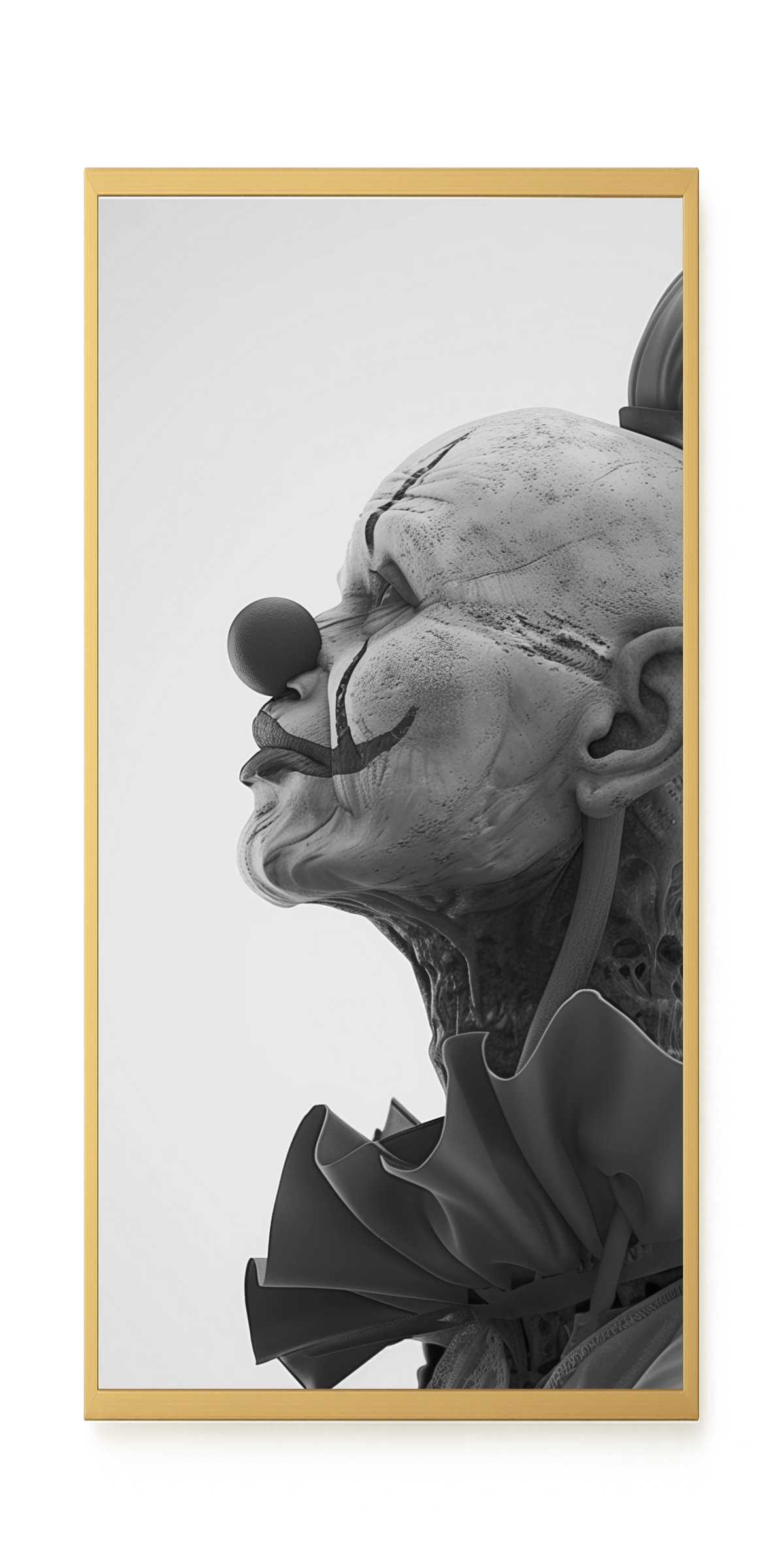 Aged Clown Canvas Wall Art