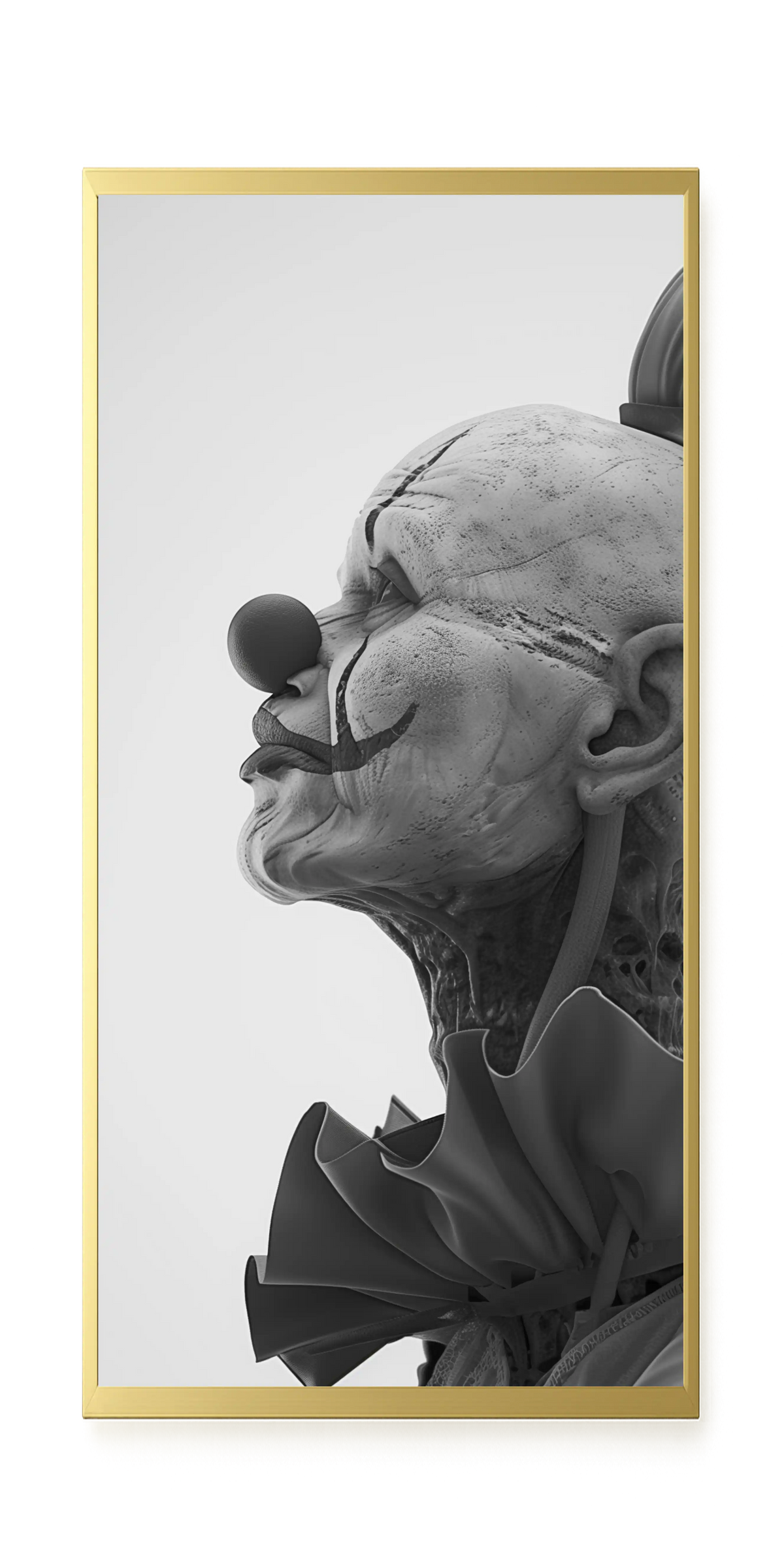 Aged Clown Canvas Wall Art