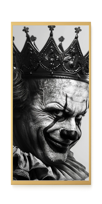 Thoughtful Clown Canvas Wall Art