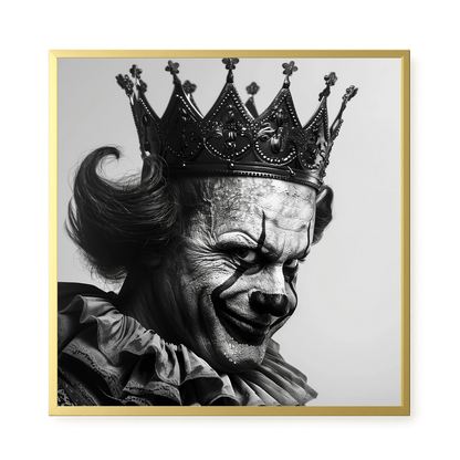 Thoughtful Clown Canvas Wall Art