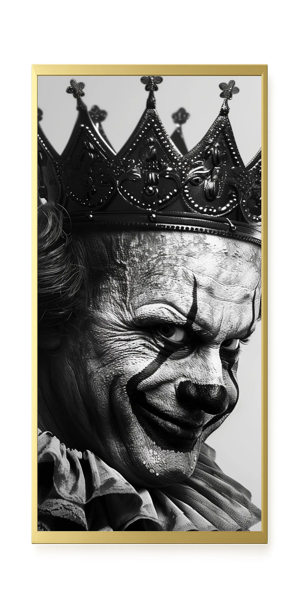 Thoughtful Clown Canvas Wall Art