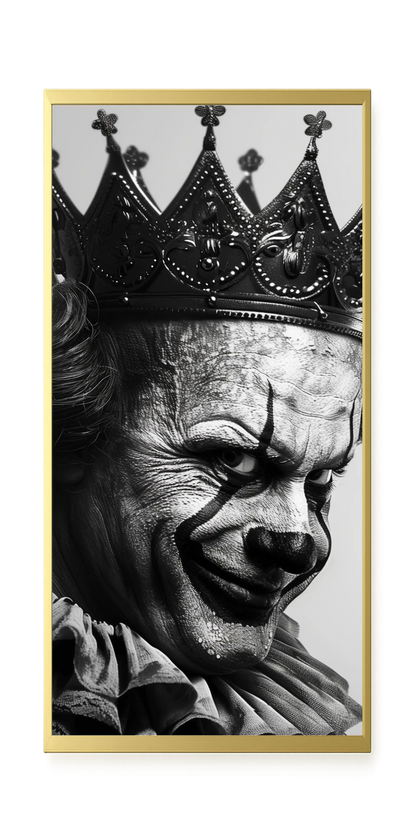 Thoughtful Clown Canvas Wall Art