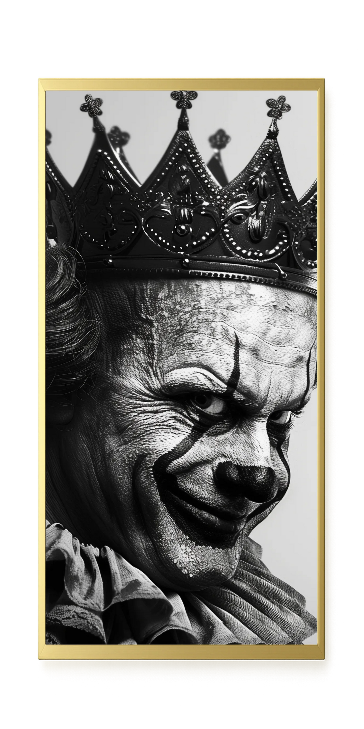 Thoughtful Clown Canvas Wall Art