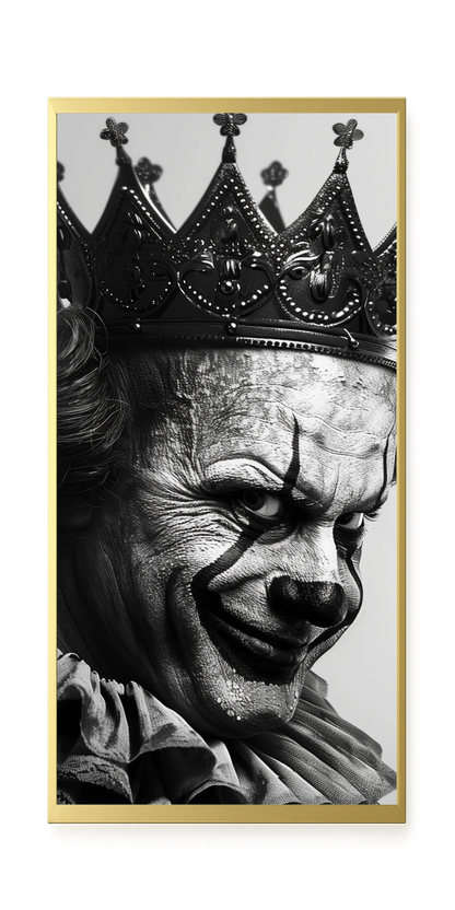 Thoughtful Clown Canvas Wall Art