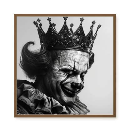 Thoughtful Clown Canvas Wall Art