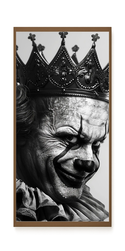 Thoughtful Clown Canvas Wall Art