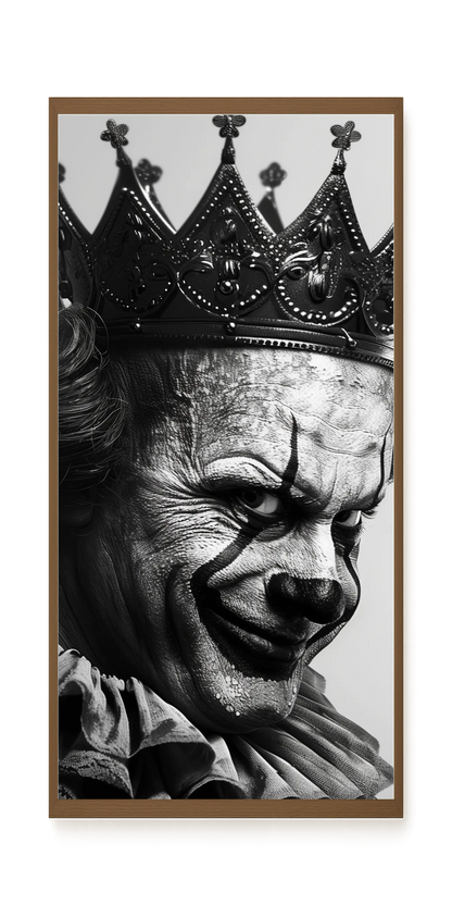 Thoughtful Clown Canvas Wall Art
