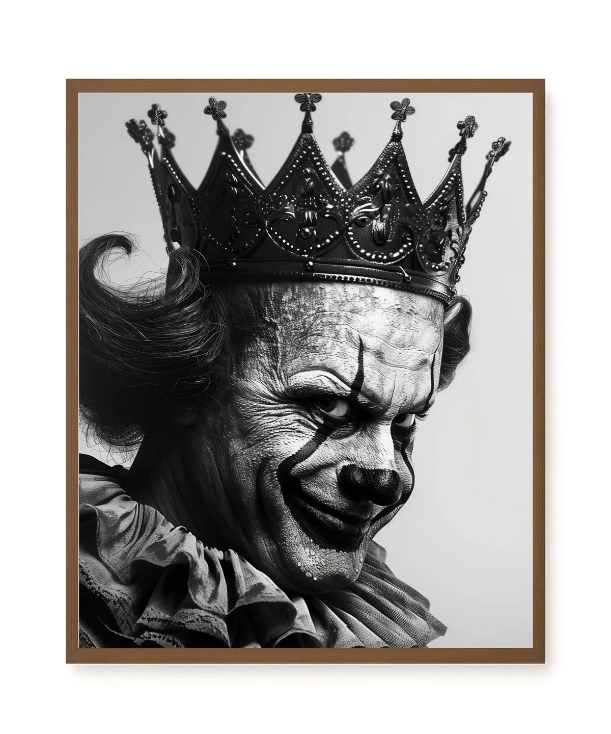 Thoughtful Clown Canvas Wall Art