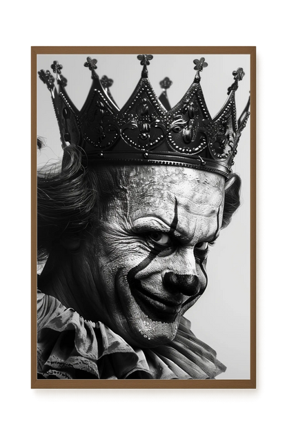 Thoughtful Clown Canvas Wall Art