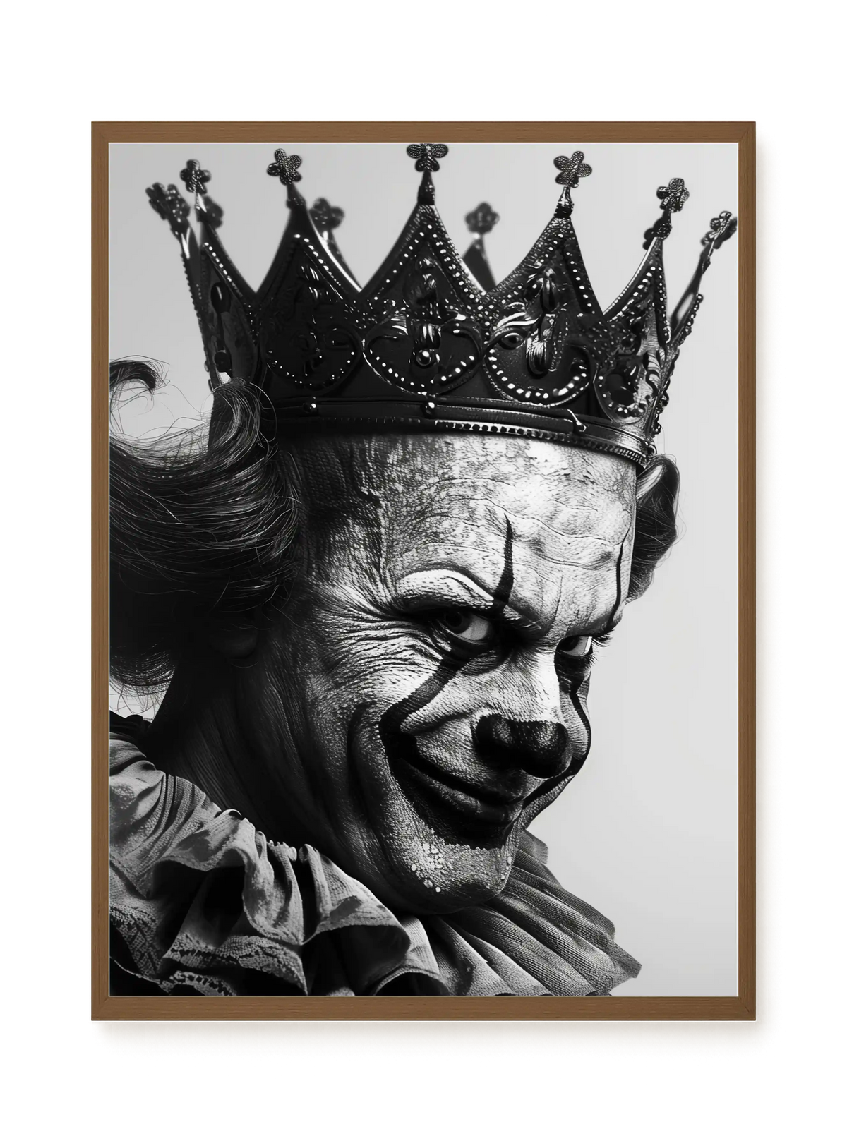 Thoughtful Clown Canvas Wall Art