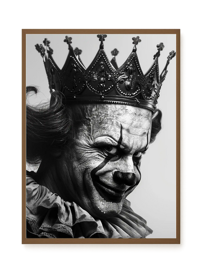 Thoughtful Clown Canvas Wall Art