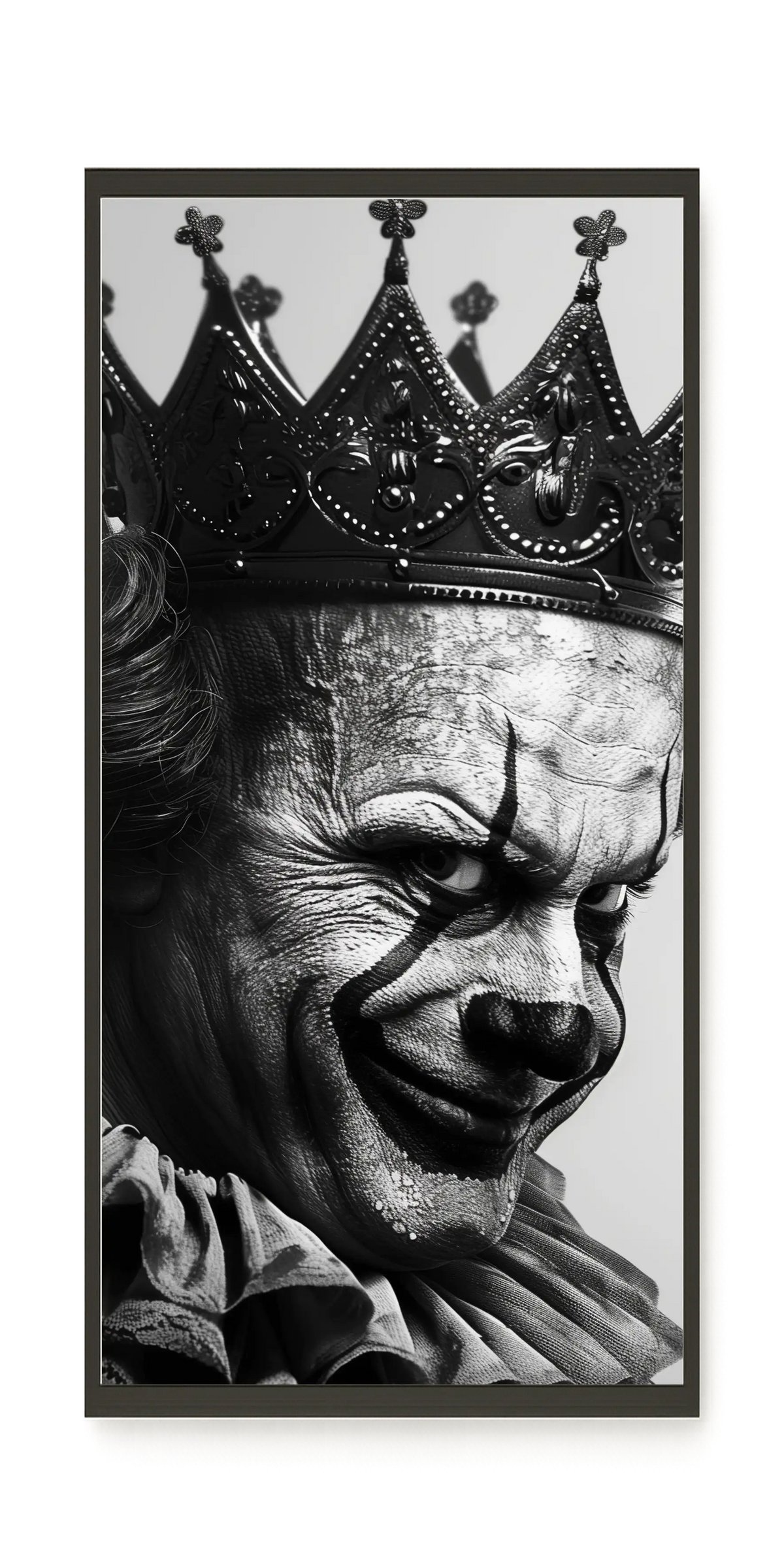 Thoughtful Clown Canvas Wall Art