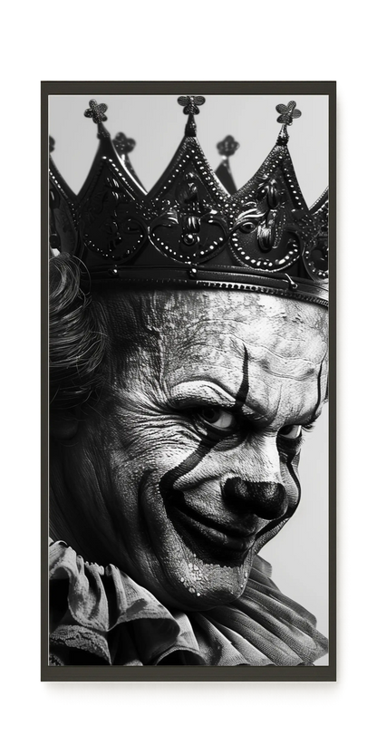 Thoughtful Clown Canvas Wall Art