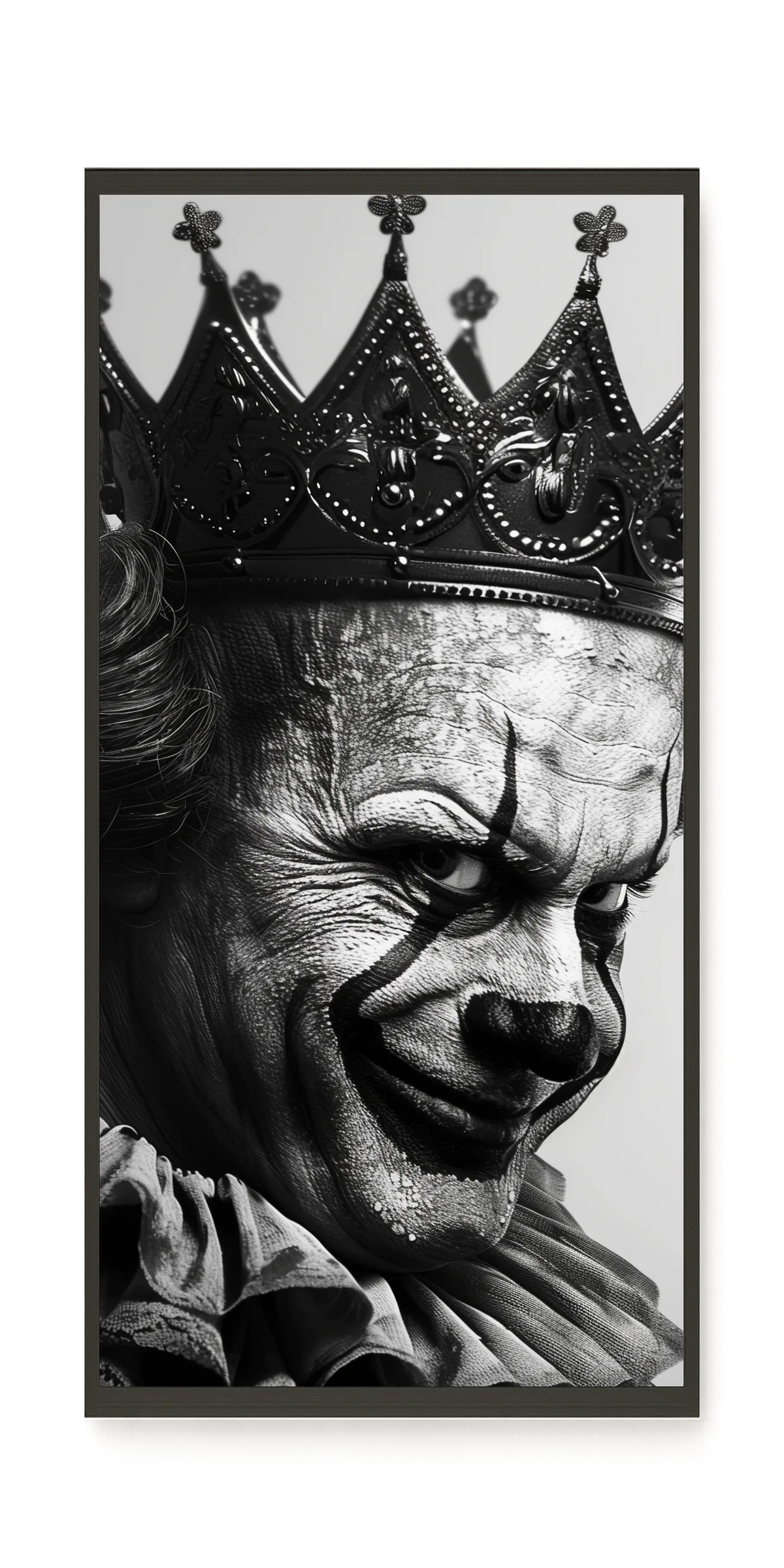 Thoughtful Clown Canvas Wall Art