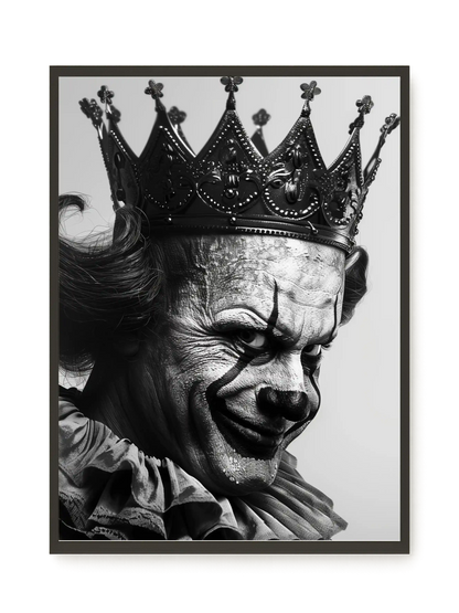 Thoughtful Clown Canvas Wall Art