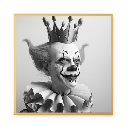 Crowned Clown Canvas Print