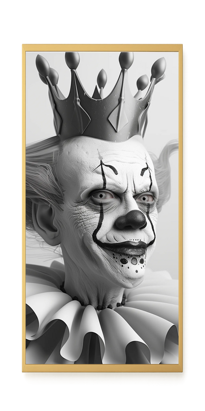 Crowned Clown Canvas Print