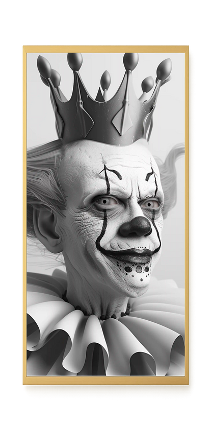 Crowned Clown Canvas Print